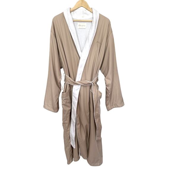 Mii Amo spa robe + tote set taupe/white - OSFM - Picture 3 of 14